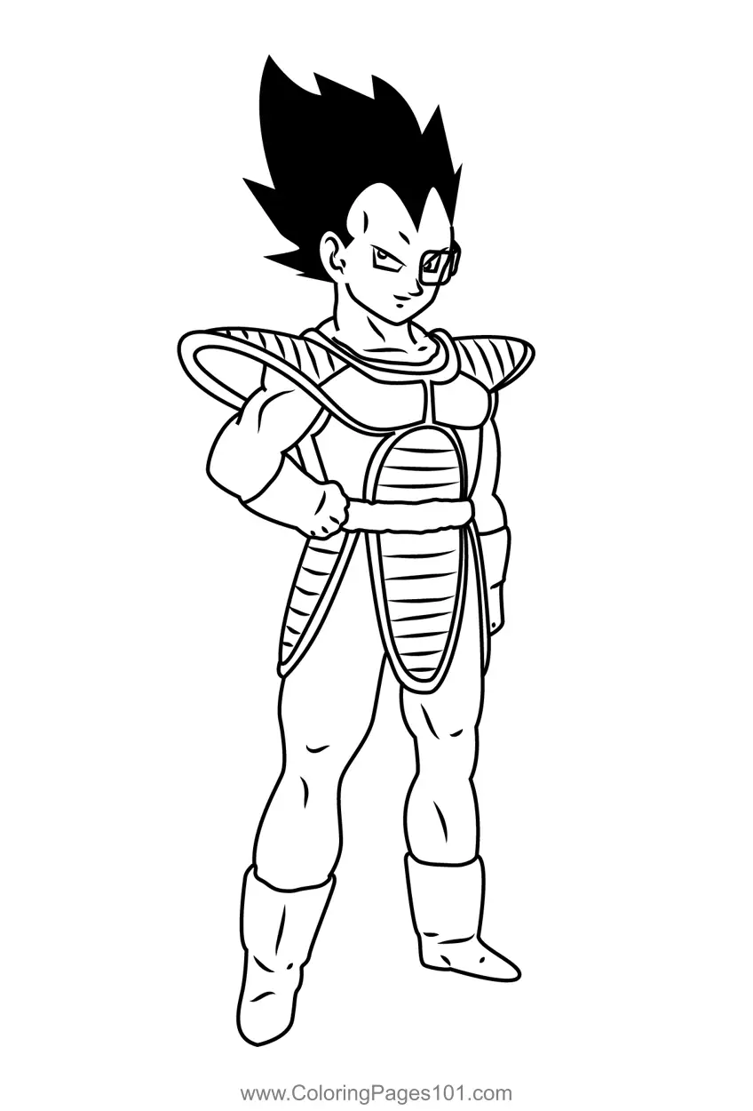 Vegeta para Colorear 11