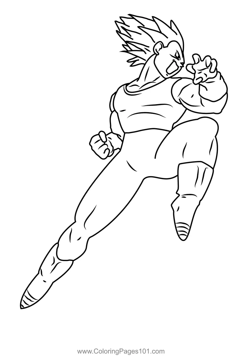Vegeta para Colorear 4