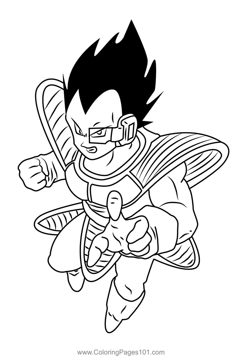 Vegeta para Colorear 5