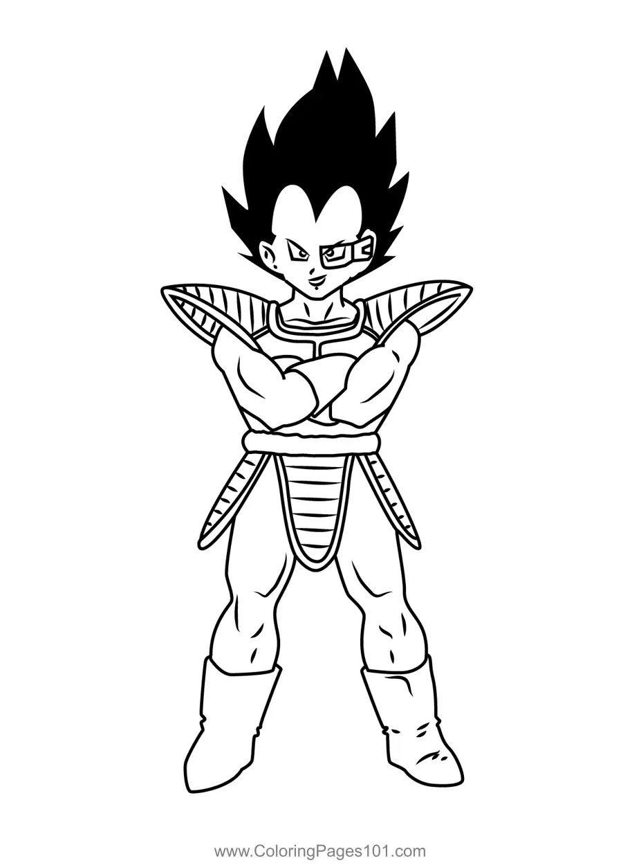 Vegeta para Colorear 7