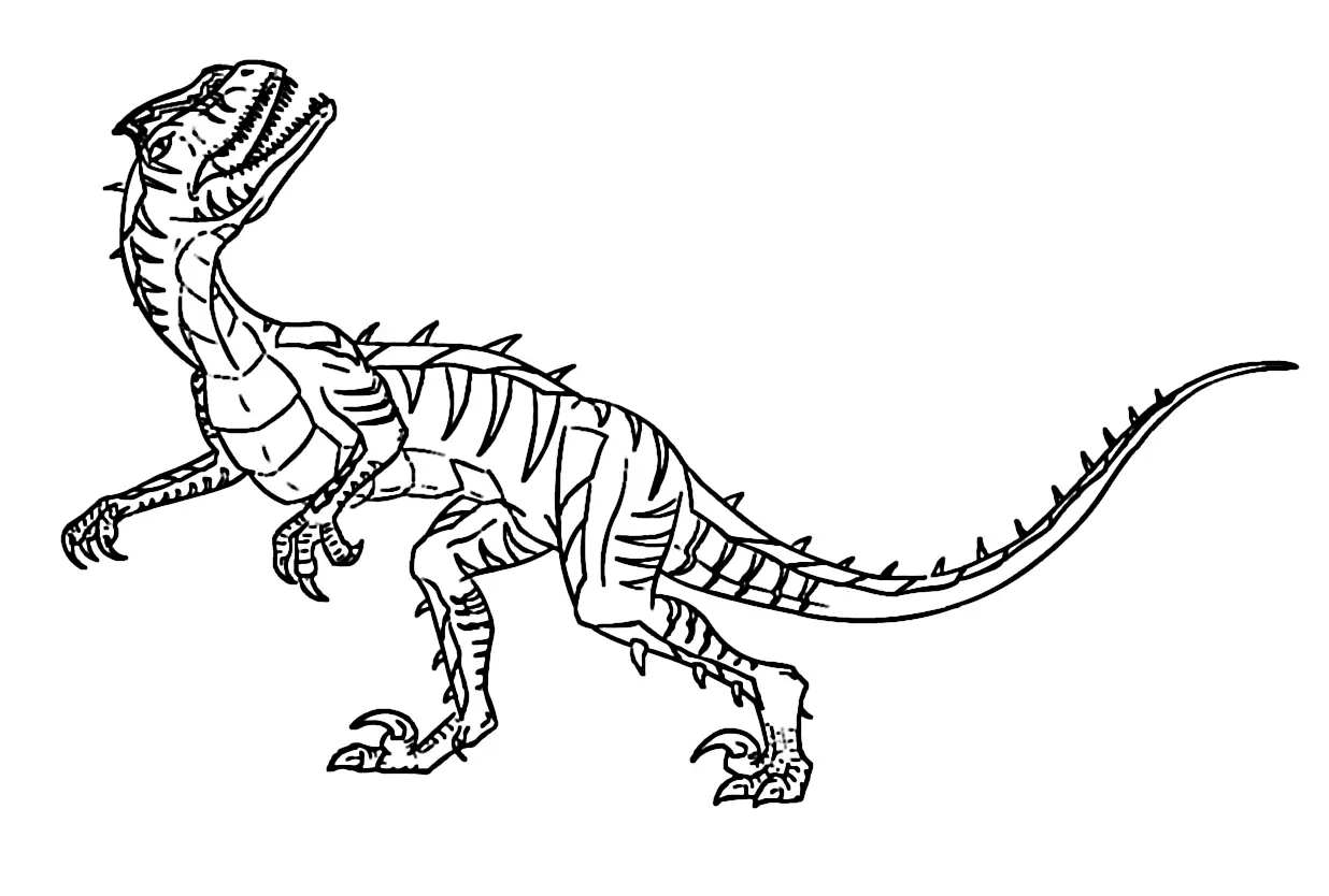 Velociraptor Coloring Pages 1