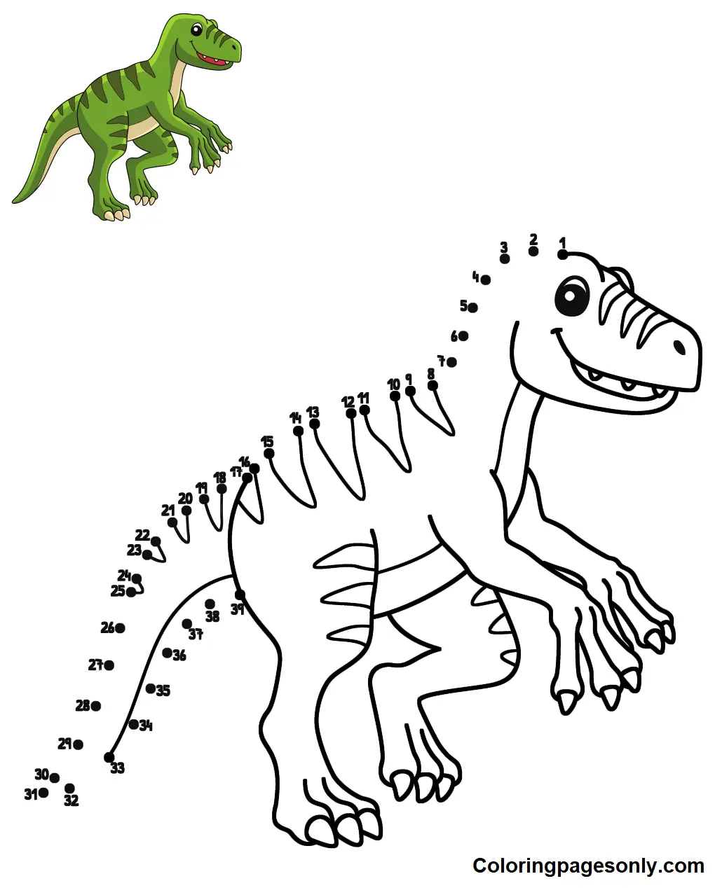 Desenhos de Velociraptor Para Colorir 28