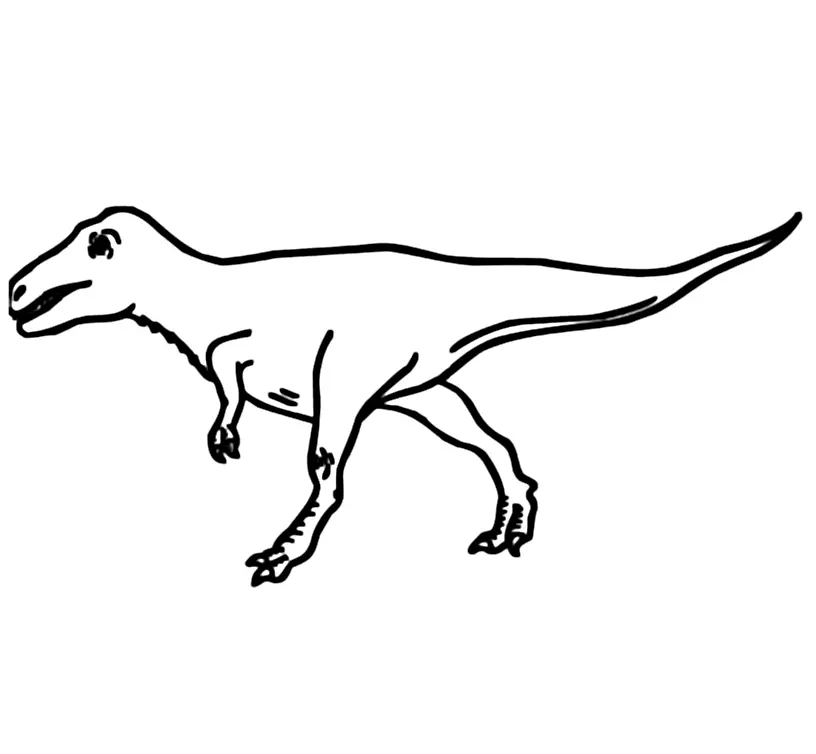 Desenhos de Velociraptor Para Colorir 9
