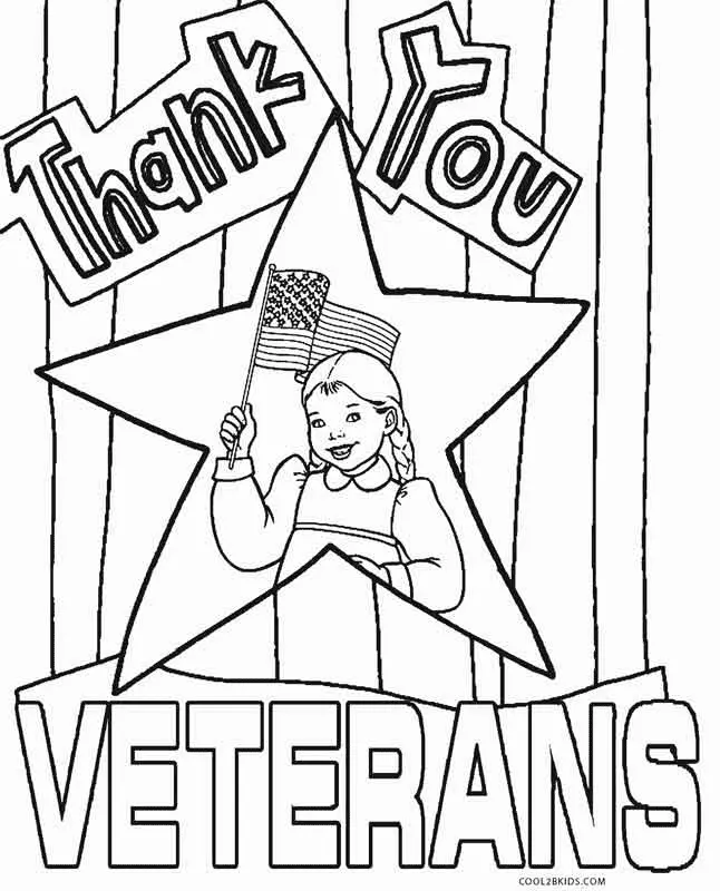 Dia De Los Veteranos Para Colorear 21