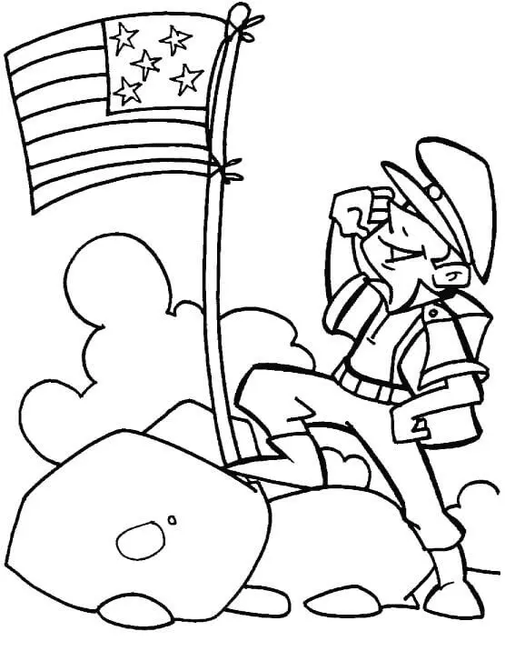 Dia De Los Veteranos Para Colorear 39