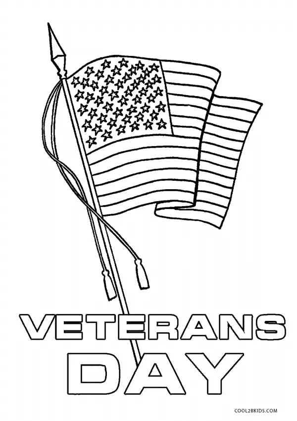 Dia De Los Veteranos Para Colorear 6