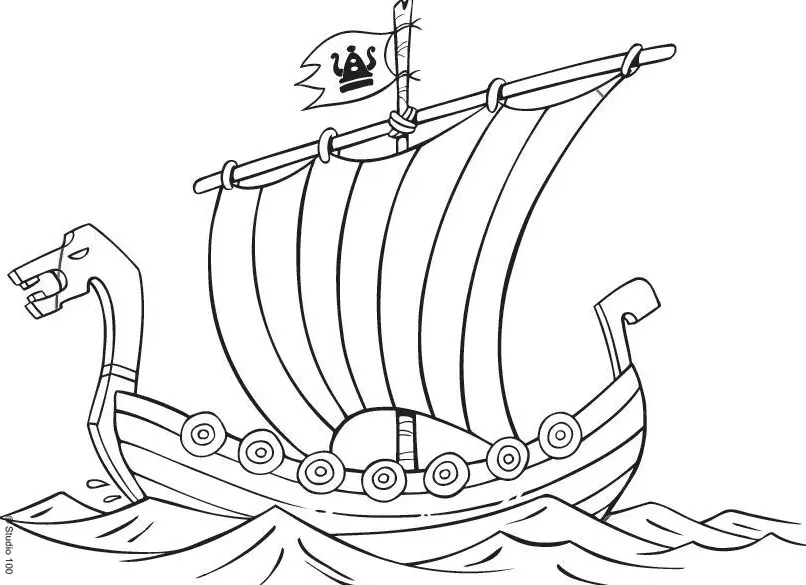 Vicky El Vikingo Para Colorear