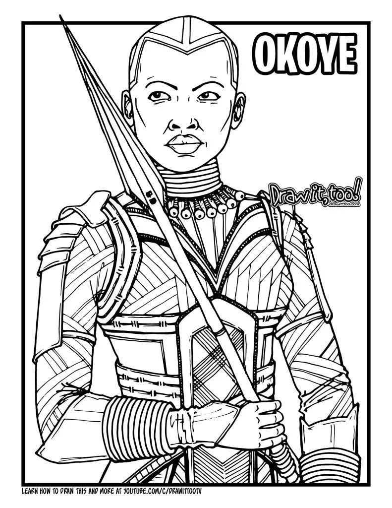 Wakanda Coloring Pages