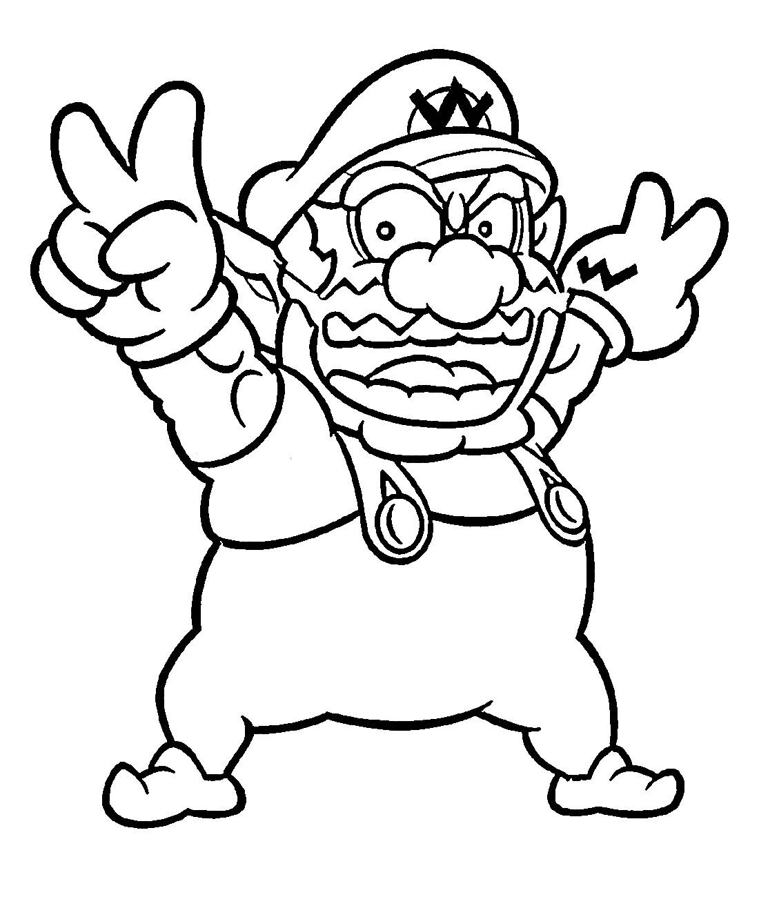 Wario Ausmalbilder 17