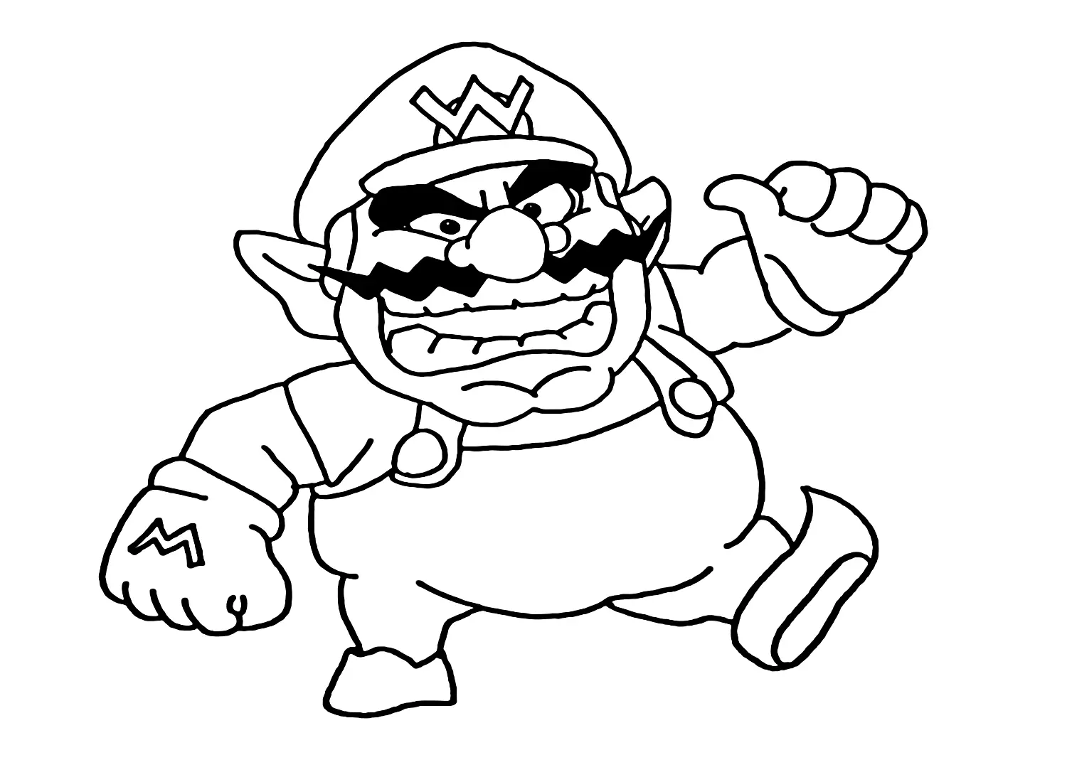 Wario Ausmalbilder 4