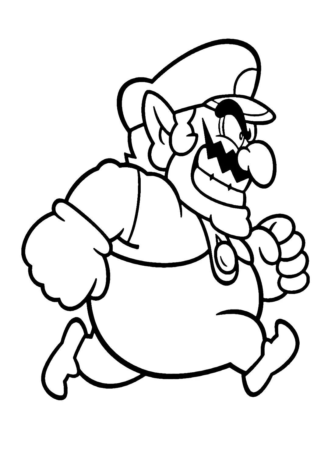Wario Coloring Pages 9