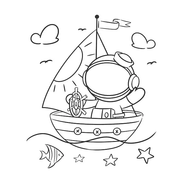 Water Transport Coloring Pages