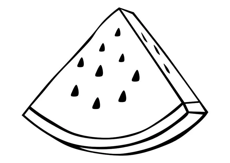 Watermelon Coloring Pages 1