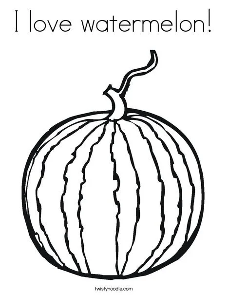 Watermelon Coloring Pages 14