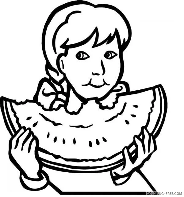 Watermelon Coloring Pages 27