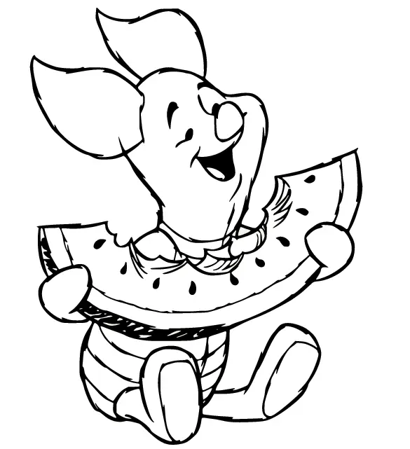 Watermelon Coloring Pages 30