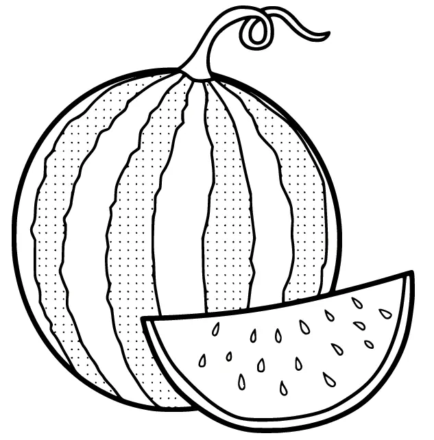 Watermelon Coloring Pages 36