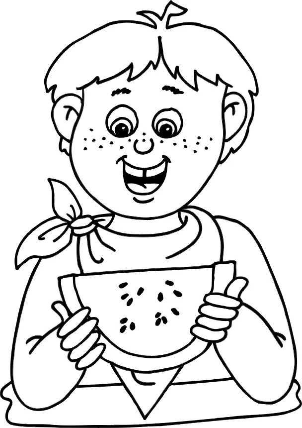 Watermelon Coloring Pages 41