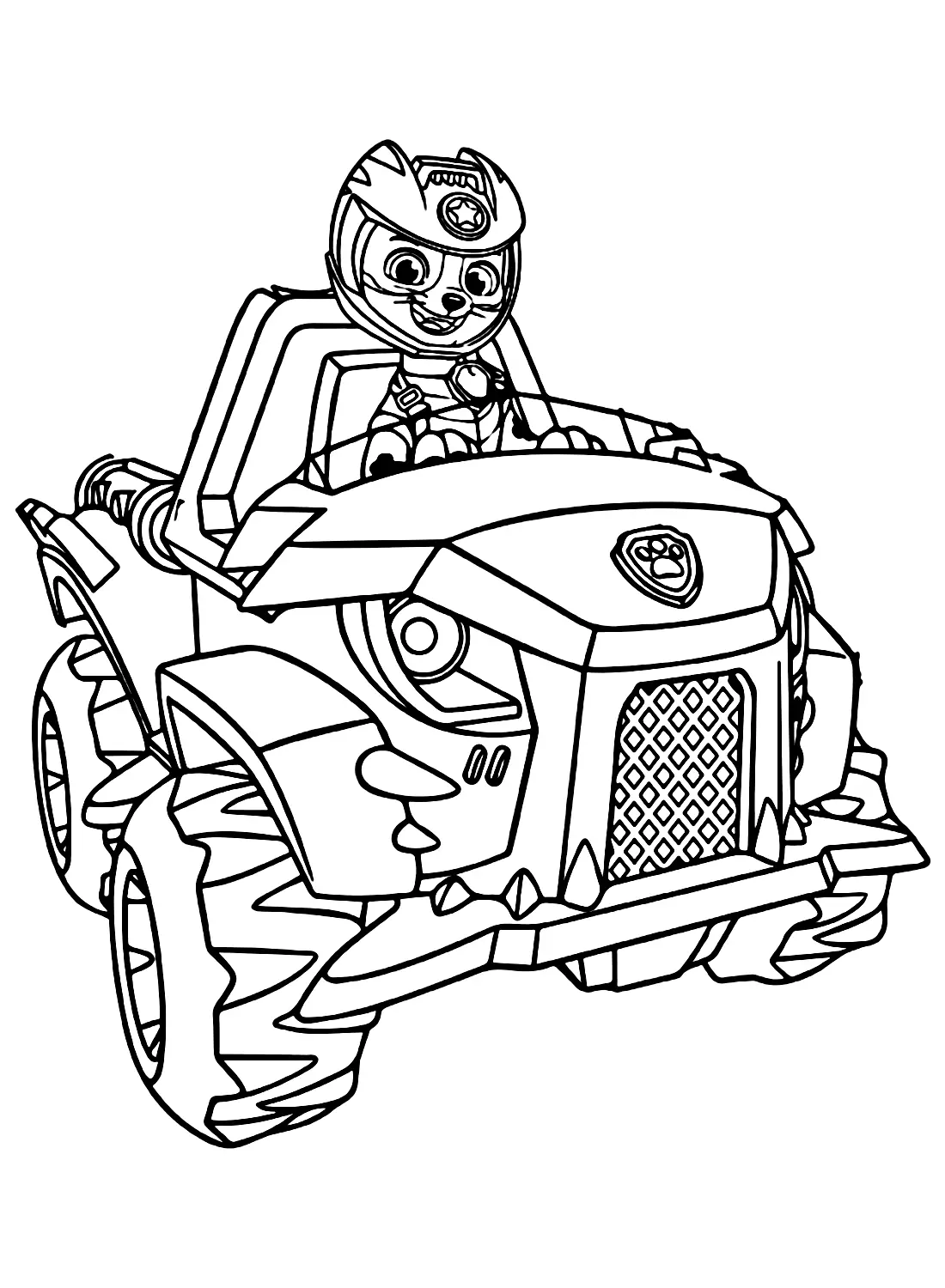 Wild Cat Paw Patrol Coloring Pages 5