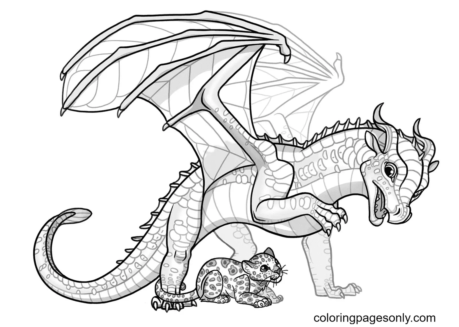 Alas De Fuego Para Colorear 12