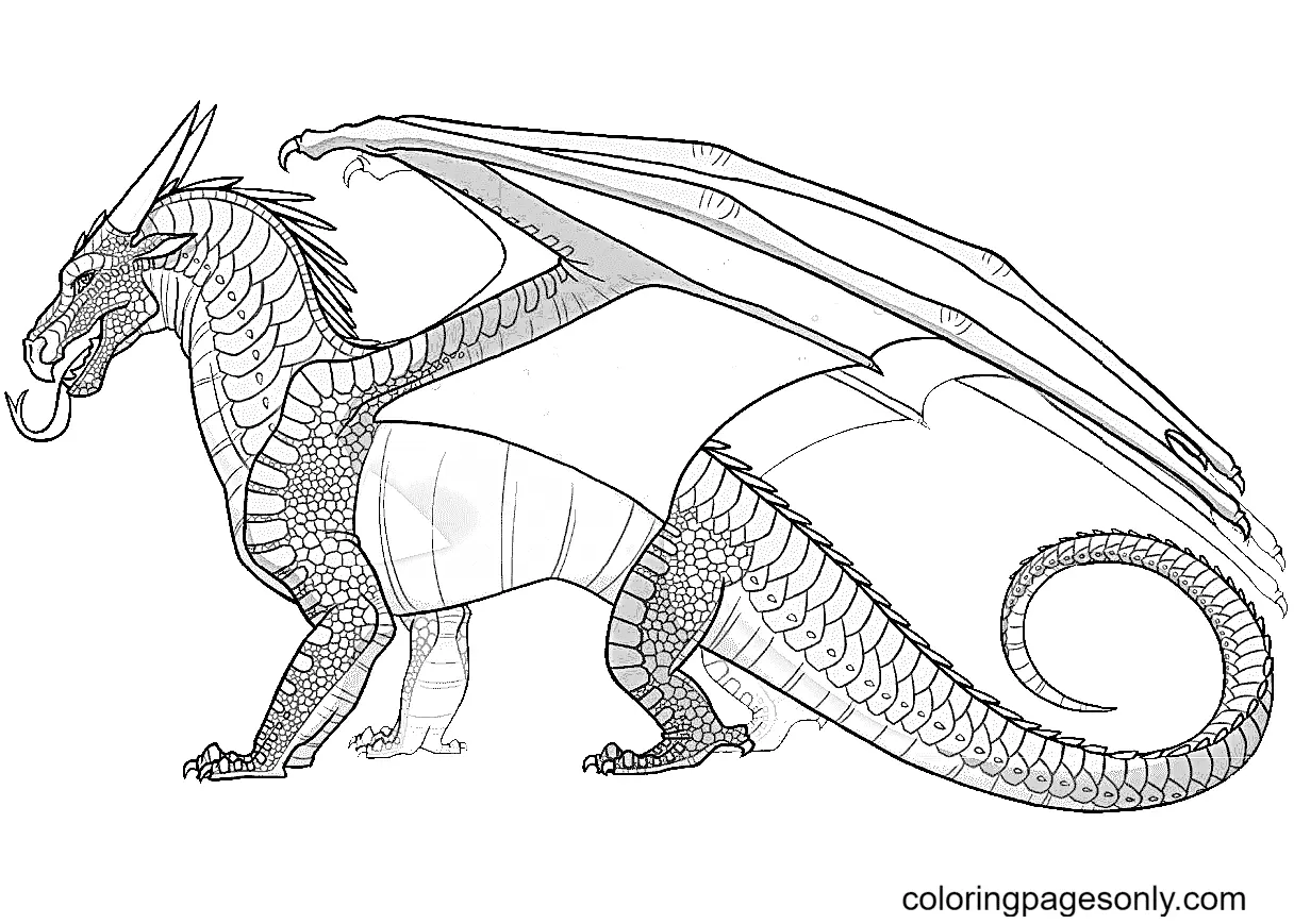 Alas De Fuego Para Colorear 2