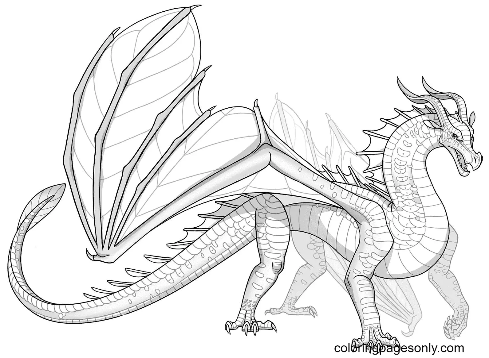 Alas De Fuego Para Colorear 23