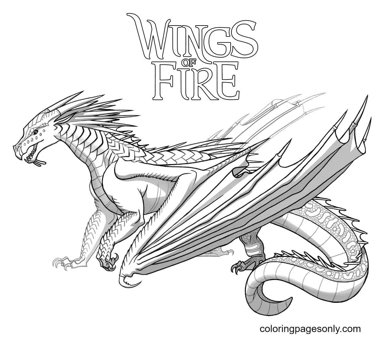 Alas De Fuego Para Colorear 29