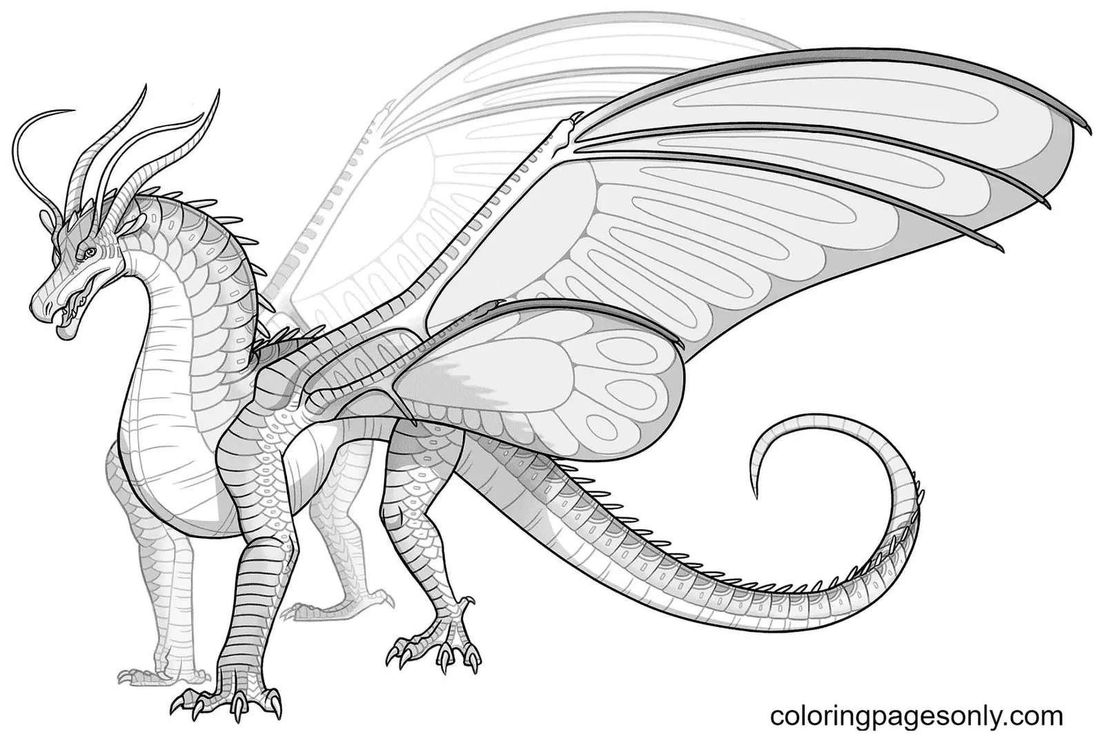 Alas De Fuego Para Colorear 37
