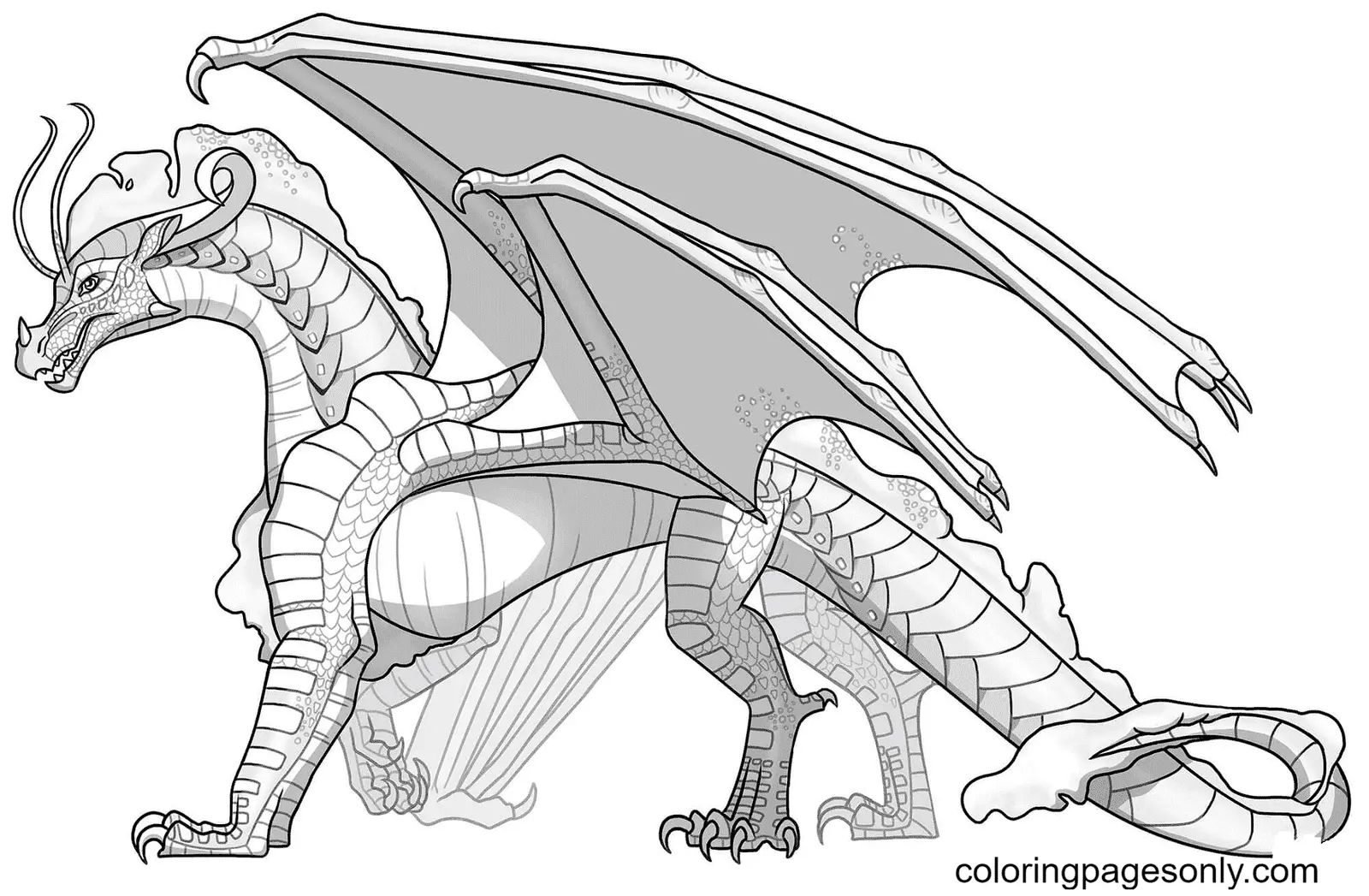 Alas De Fuego Para Colorear 4