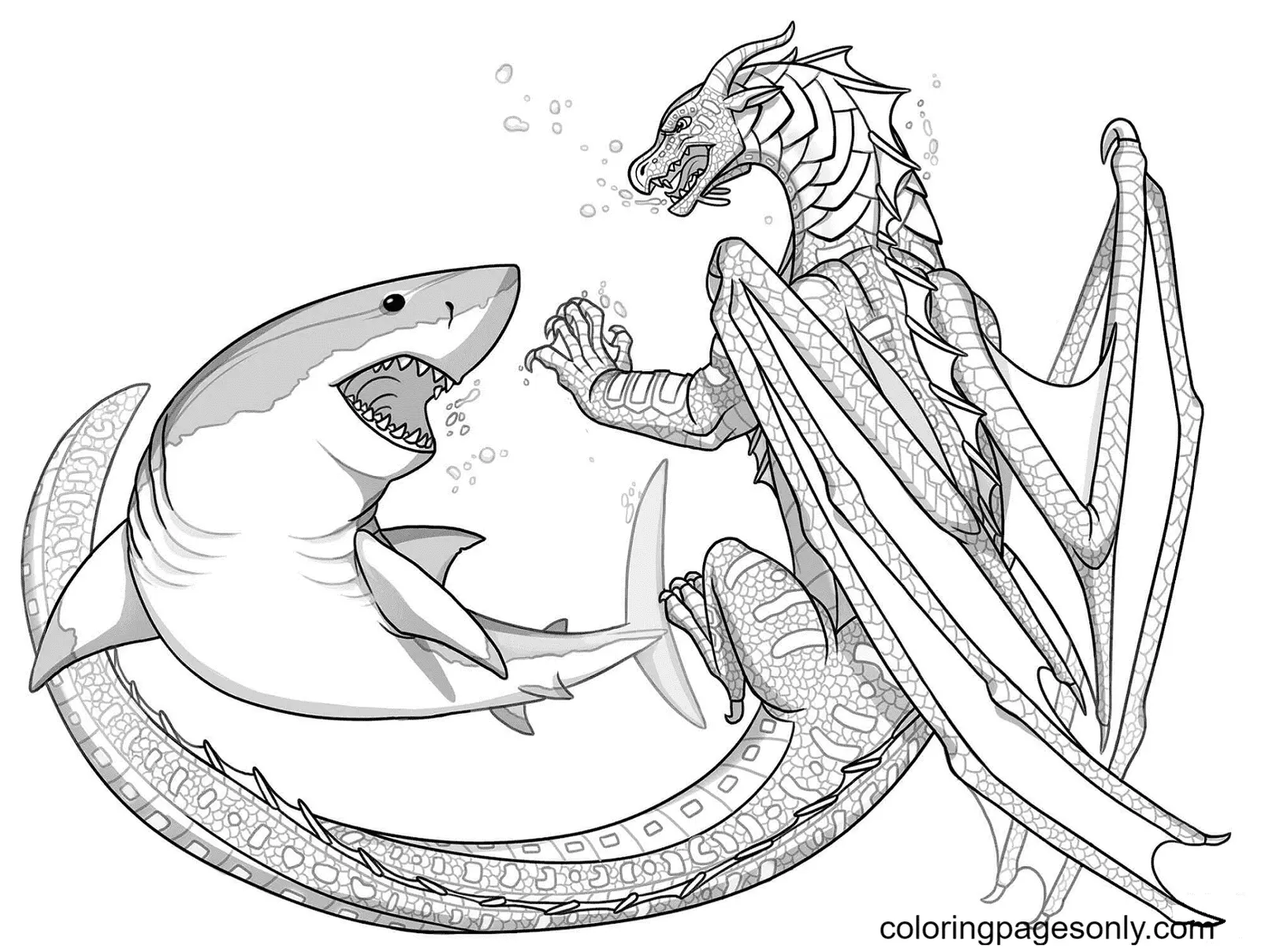 Alas De Fuego Para Colorear 5