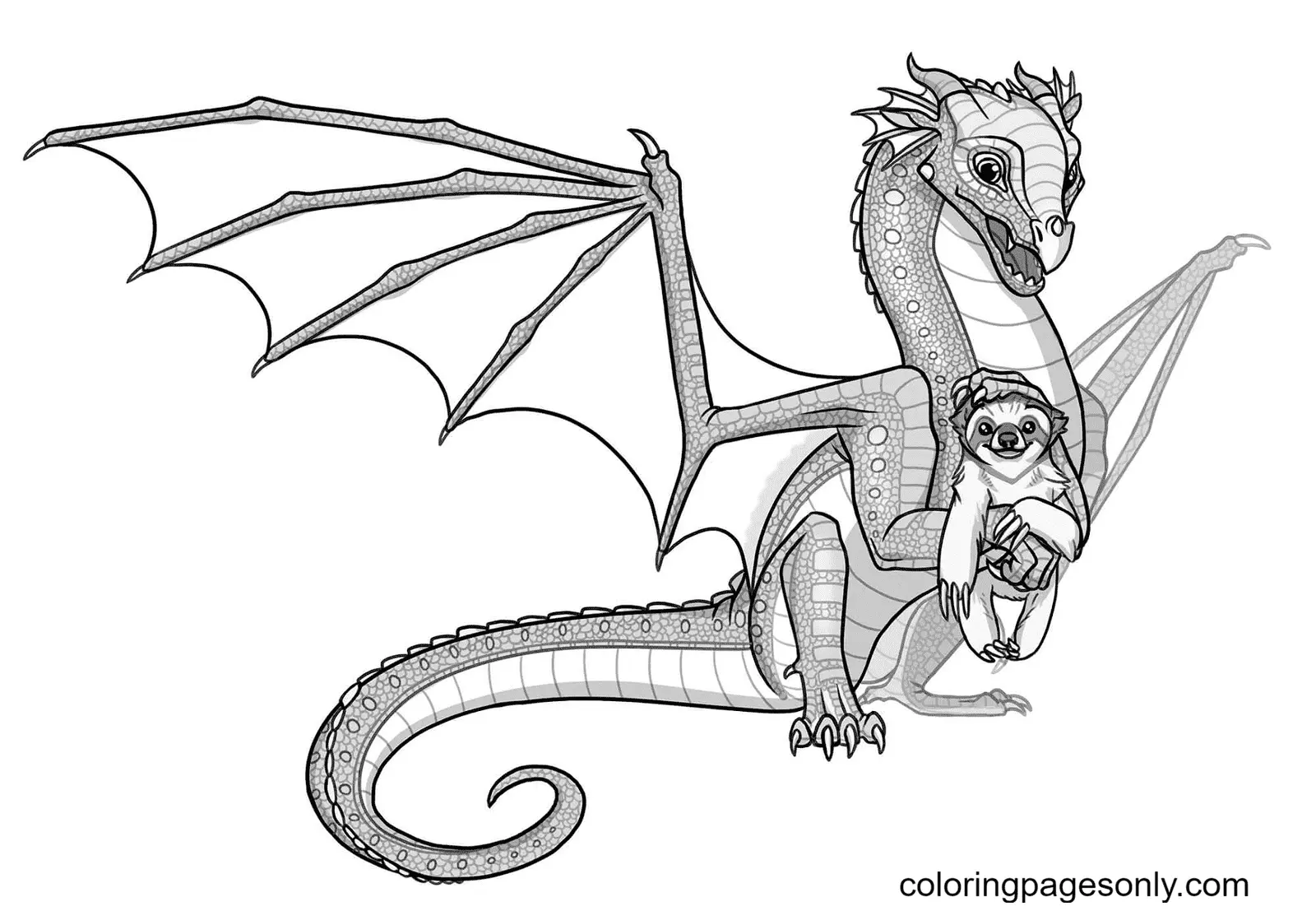 Alas De Fuego Para Colorear 6