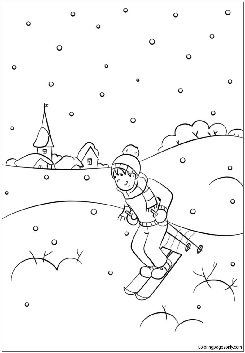 Winter Sports Coloring Pages 62