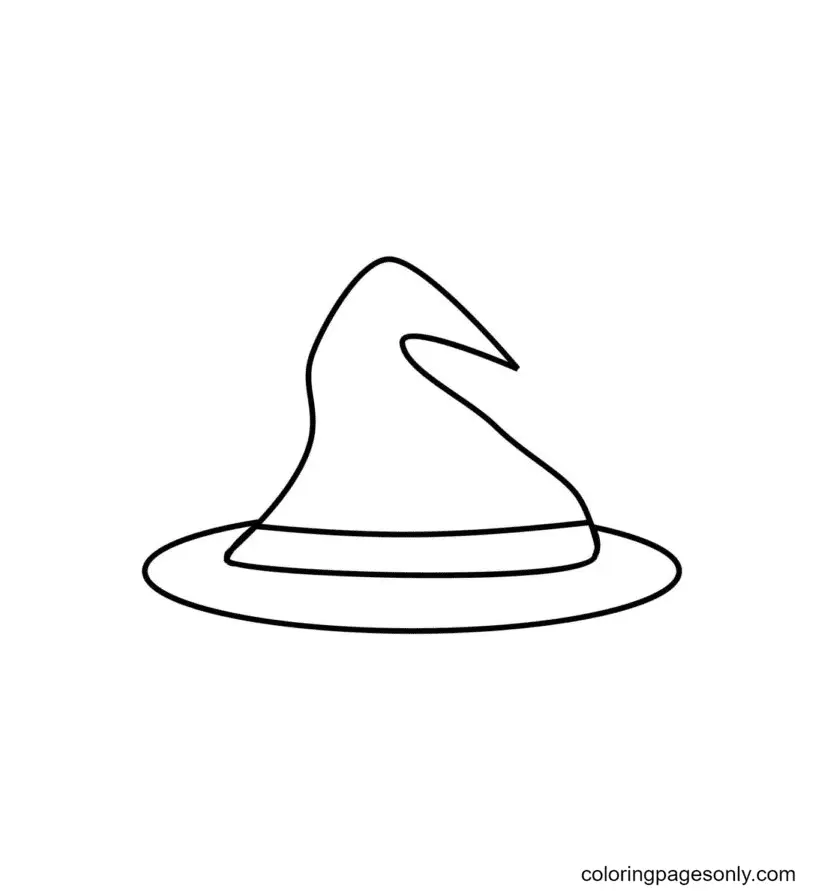 Sombrero Bruja Para Colorear 28