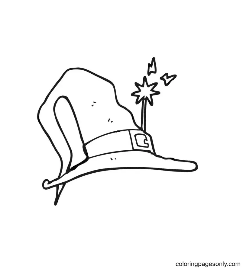 Witch Hat Coloring Pages 65