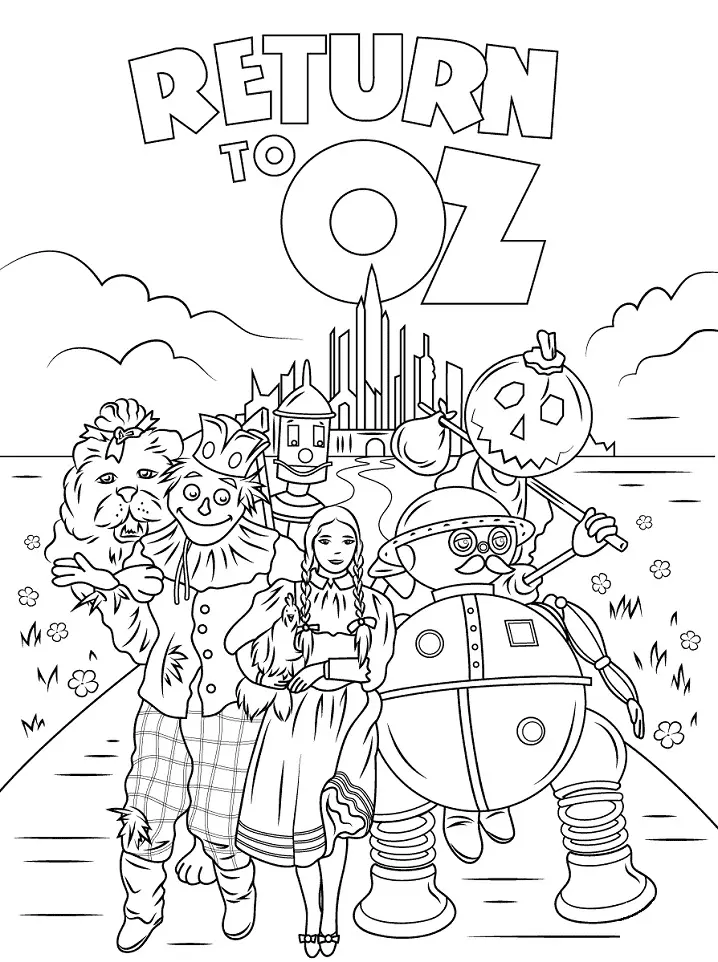 Wizard of Oz Coloring Pages 35