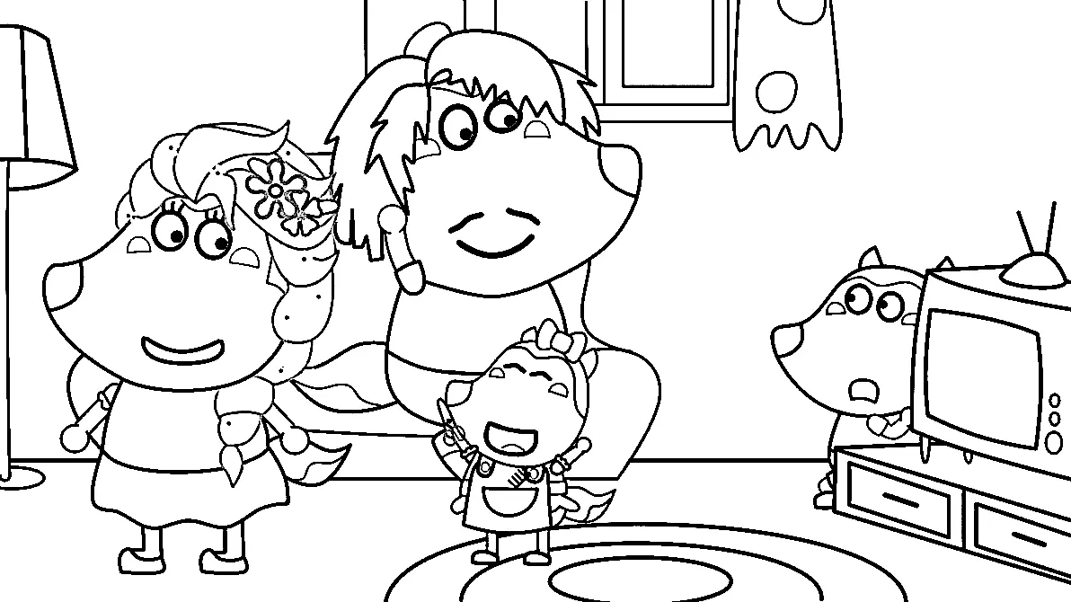 Wolfoo Coloring Pages 102