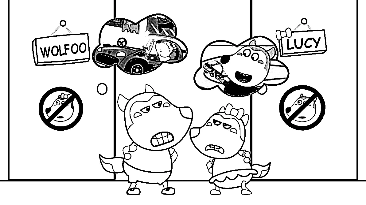 Wolfoo Para Colorear 12