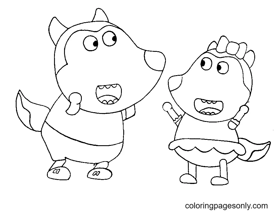 Wolfoo Coloring Pages 2