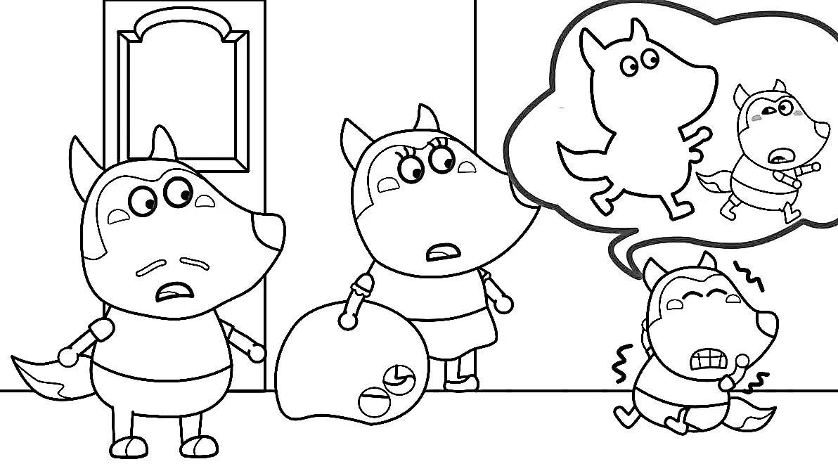 Wolfoo Coloring Pages 28