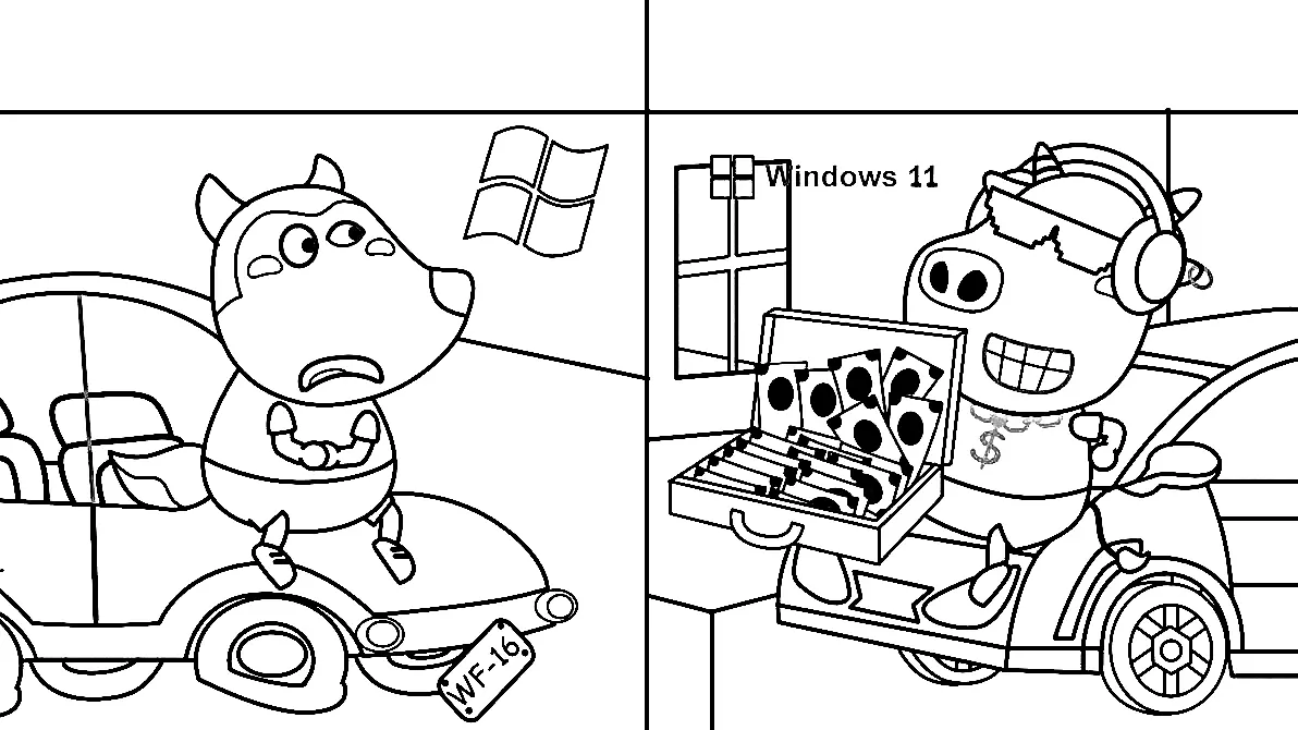 Wolfoo Coloring Pages 30