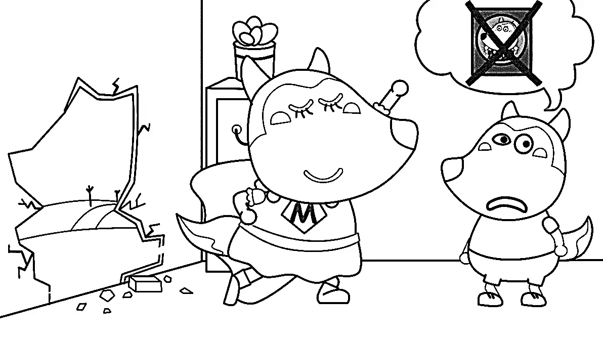 Wolfoo Coloring Pages 32