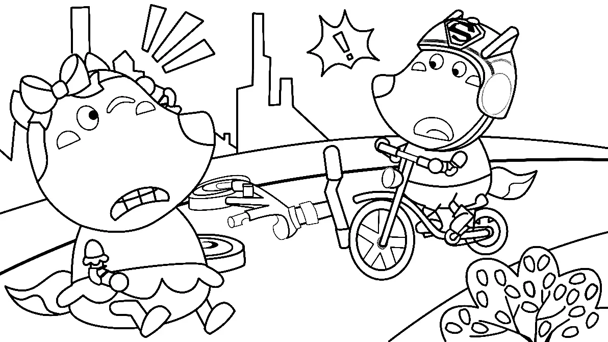Wolfoo Coloring Pages 35