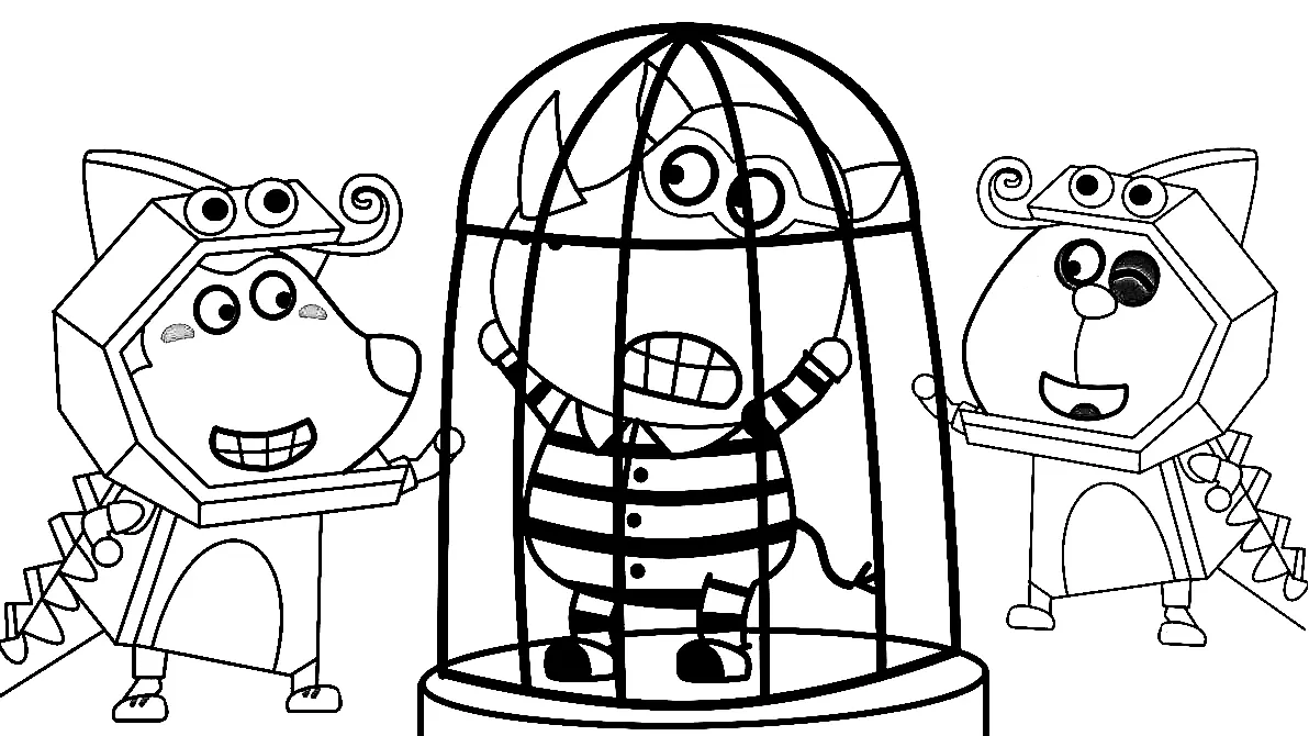 Wolfoo Coloring Pages 38