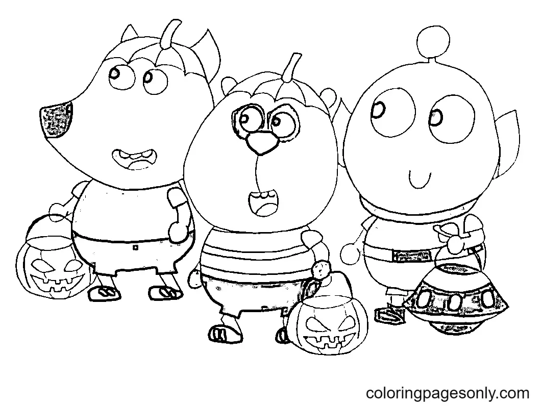 Wolfoo Coloring Pages 44