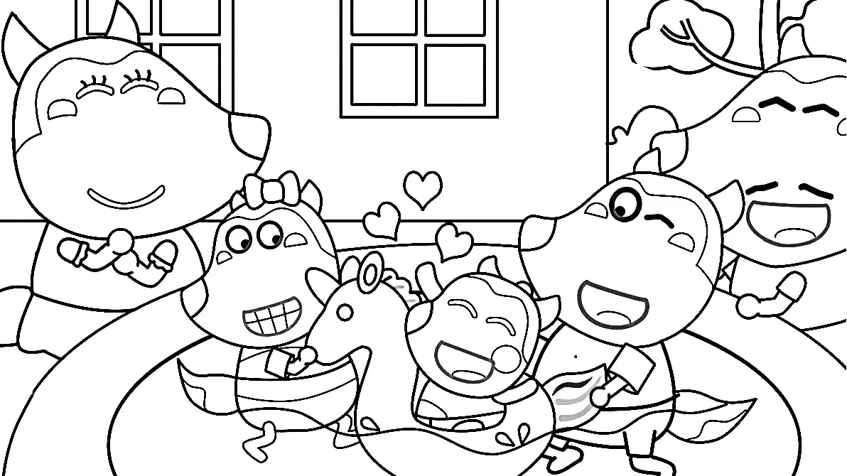 Wolfoo Coloring Pages 59