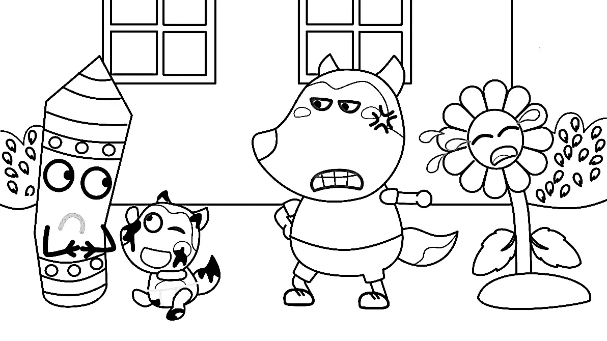 Wolfoo Coloring Pages 62