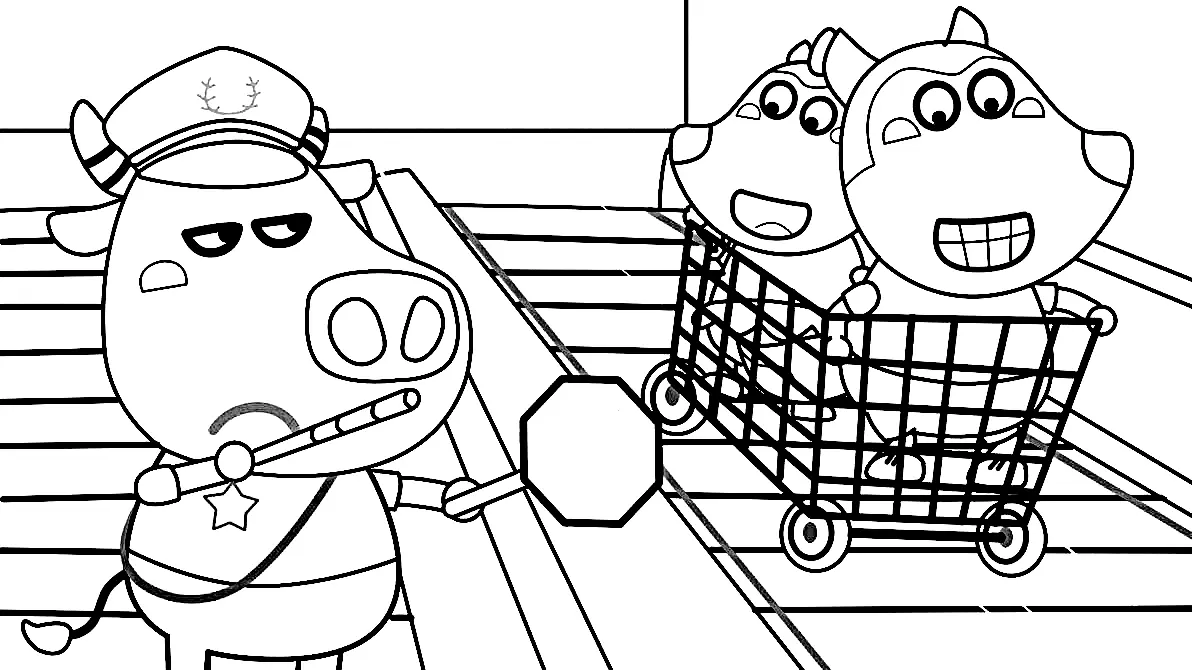 Wolfoo Coloring Pages 70