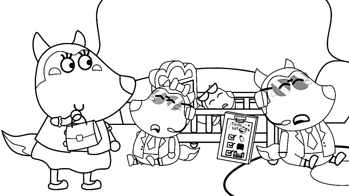 Wolfoo Coloring Pages 74