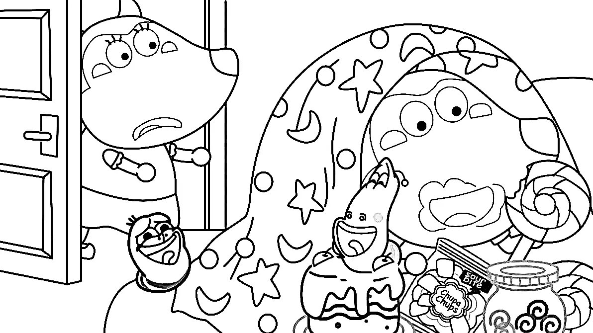 Wolfoo Coloring Pages 77