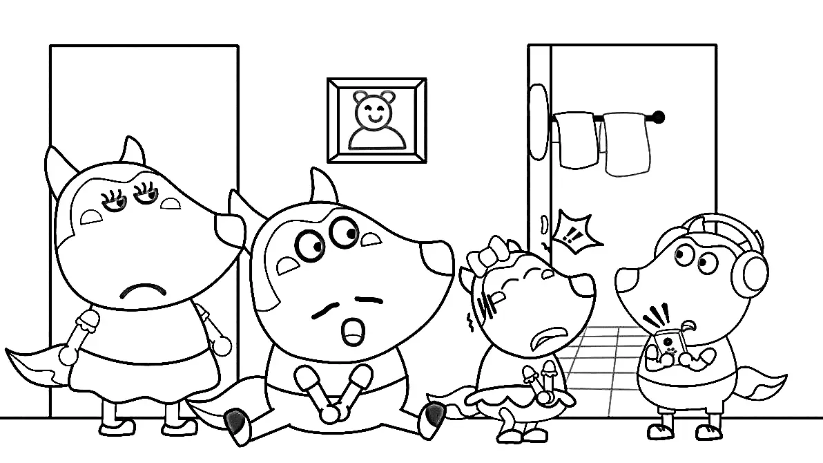 Wolfoo Coloring Pages 85